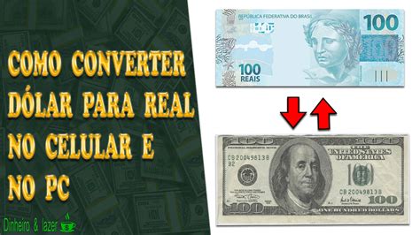 dolar convertido em real